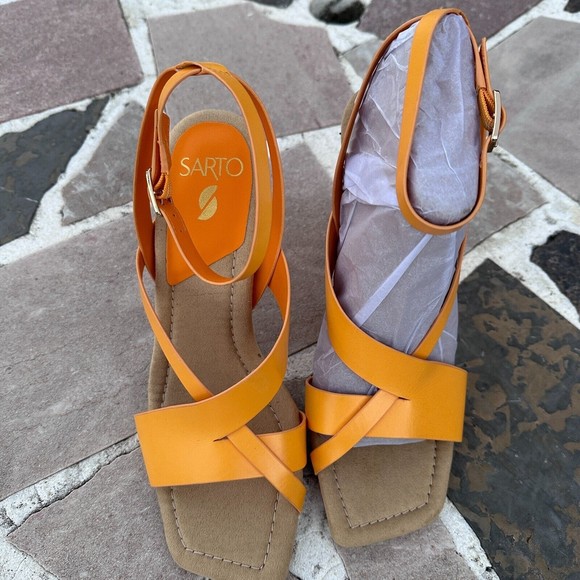 Sarto by Franco Sarto Women's Reily Strappy Dress Sandals Mandarin Size 9M NWOB - Picture 5 of 10